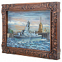 Панно из дерева "Военный корабль" 69,5 х 53 см, фотография 1. Интернет-магазин ЛАВКА ПОДАРКОВ