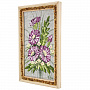Панно в янтарной раме "Букет цветов" 27х18 см, фотография 1. Интернет-магазин ЛАВКА ПОДАРКОВ