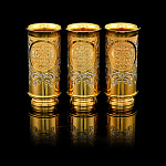  Златоуст НАБОР ПИТЕЙНЫЙ "ГЕРБ РФ":3 рюмки малые