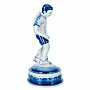 Статуэтка "Футболист". Гжель, фотография 4. Интернет-магазин ЛАВКА ПОДАРКОВ