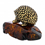 Статуэтка с янтарем "Лесной еж", фотография 3. Интернет-магазин ЛАВКА ПОДАРКОВ