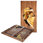 0063438 Янтарь Нардовая доска "СОКОЛ"Янтарь орех,  60*30 см