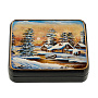 Шкатулка с художественной росписью "Зима", фотография 4. Интернет-магазин ЛАВКА ПОДАРКОВ