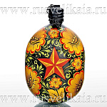 0028131/ВК Хохлома ФЛЯГА СОЛДАТСКАЯ СУВЕНИРНАЯ в ассортименте 