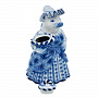 Статуэтка-копилка "Свинья Хавронья". Гжель, фотография 1. Интернет-магазин ЛАВКА ПОДАРКОВ