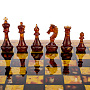 Шахматы с инкрустацией и фигурами из янтаря 37х37 см, фотография 2. Интернет-магазин ЛАВКА ПОДАРКОВ