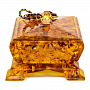 Шкатулка из янтаря квадратная "Скорпион", фотография 4. Интернет-магазин ЛАВКА ПОДАРКОВ
