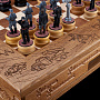 Шахматы деревянные из морёного дуба "Великая Отечественная война" 47х47 см, фотография 7. Интернет-магазин ЛАВКА ПОДАРКОВ