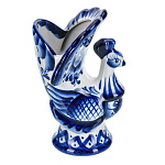 0072934 ГЖЕЛЬ САЛФЕТНИЦА ПАВЛИН в коб 