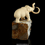 Скульптура из кости "Мамонт". Бивень мамонта, аметист, фотография 4. Интернет-магазин ЛАВКА ПОДАРКОВ