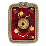 Настольное янтарное панно "Открытка с цветами" 21х15 см, фотография 1. Интернет-магазин ЛАВКА ПОДАРКОВ