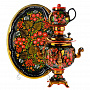 Набор для чаепития с тульским самоваром "Хохлома", фотография 4. Интернет-магазин ЛАВКА ПОДАРКОВ