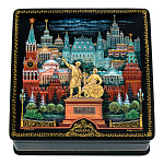 0076797 Лаковая миниатюра Шкатулка "МОСКВА"с пушкой 10*10 см 6,552