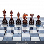 Шахматы с перламутром и янтарными фигурами "Питер" 45х45 см, фотография 4. Интернет-магазин ЛАВКА ПОДАРКОВ