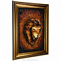 Янтарная объемная картина "Лев - царь зверей" 100х80 см, фотография 2. Интернет-магазин ЛАВКА ПОДАРКОВ