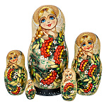 25923-5 м 18 см Матрешка "Рябинка "
