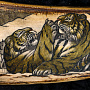 Панно из кости "Тигры" 34 х 25,5 см, фотография 1. Интернет-магазин ЛАВКА ПОДАРКОВ