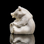 Скульптура из рога лося "Медведь с бочкой", фотография 4. Интернет-магазин ЛАВКА ПОДАРКОВ