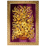 Картина янтарная "Букет цветов" 100х140 см