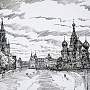 Картина "Храм Василия Блаженного" 57 х 47 см, фотография 1. Интернет-магазин ЛАВКА ПОДАРКОВ