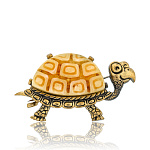 0051150/2203.4 Брошь Черепаха Тортила (БЕЛЫЙ)