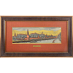  /35*72см Офорт цветной "Вид на Кремль с Б.Каменного моста" 