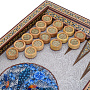 Нарды деревянные с инкрустацией "Шелковый путь" 49х25 см, фотография 6. Интернет-магазин ЛАВКА ПОДАРКОВ