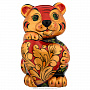 Статуэтка "Тигр с сердцем". Хохлома, фотография 1. Интернет-магазин ЛАВКА ПОДАРКОВ