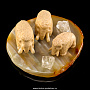 Скульптура из кости "Мамонты", фотография 1. Интернет-магазин ЛАВКА ПОДАРКОВ