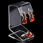 0025521 Серебро 925 КОМПЛЕКТ серьги10,59; кольцо8,71, подвеска5,91 вст.Янтарь р/п