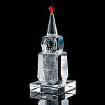   Лазерная графика Сувенир СПАССКАЯ БАШНЯ 4,5*11,5см  Хрусталь в П/У
