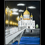 Картина "Храм Христа Спасителя" Swarovski 40х50 см