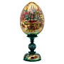 Пасхальное яйцо на подставке "Московские гуляния. Храм Василия Блаженного", фотография 1. Интернет-магазин ЛАВКА ПОДАРКОВ
