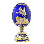 РС-0933-13 Традиции ФАБЕРЖЕ Сувенир ЯЙЦО пасх.мал. "МЕДНЫЙ ВСАДНИК"