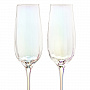 Набор 2 бокала для шампанского 180 мл "Радуга", фотография 1. Интернет-магазин ЛАВКА ПОДАРКОВ