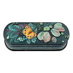 0021190 Лаковая миниатюра Шкатулка Листочки, Карлов, р682-4