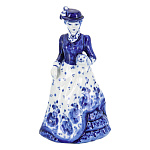 0015238/коб Гжель Колокольчик "Дама с собачкой" Авт. Тарыгин М. В.