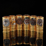 0044439 Златоуст НАБОР ОХОТНИЧИЙ 6 стопок-гильз в П/У