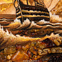 Картина янтарная "Шторм" (70х60 см), фотография 5. Интернет-магазин ЛАВКА ПОДАРКОВ