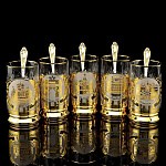 0032946/подстакан Златоуст ПОДСТАКАННИК "МОСКВА" сюжеты разные в П/У