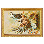 Картина янтарная "Орел" 60х40 см