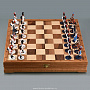 Шахматы деревянные "Аустерлиц", фотография 2. Интернет-магазин ЛАВКА ПОДАРКОВ