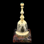 0052139 Златоуст КОЛОКОЛЬЧИК на подставке Яшма  