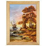 0076417-18*24 (15*21)см ПАННО настенной ПЕЙЗАЖ № 8 (янтарная крошка)