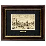  /17*22см Офорт черно-белый "Старая Москва. Новодевичий монастырь" 