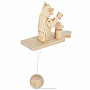Богородская деревянная игрушка "Медведь лесоруб", фотография 5. Интернет-магазин ЛАВКА ПОДАРКОВ