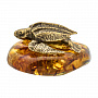Статуэтка с янтарем "Морская черепаха", фотография 5. Интернет-магазин ЛАВКА ПОДАРКОВ