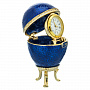Пасхальное яйцо с часами. Традиции Фаберже, фотография 3. Интернет-магазин ЛАВКА ПОДАРКОВ