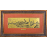  /35*72см Офорт черно-белый "Кремлевская набережная" 