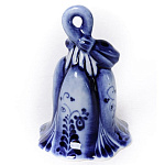 09256 Гжель Скульптура "Колокольчик" 10*6см Авт.Черновы Л.и В 